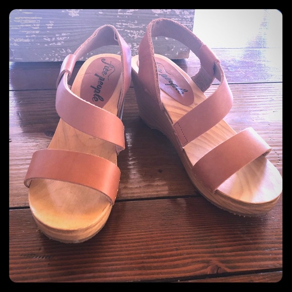 Free People Shoes - Free People wooden clog sandals! NEW!